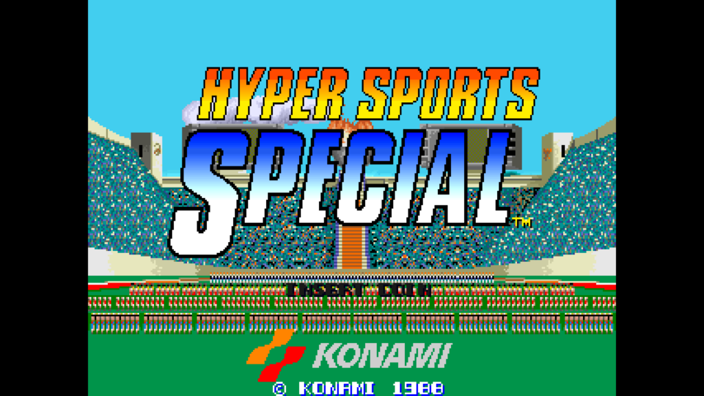 Hiper Sports Specia Title Screen