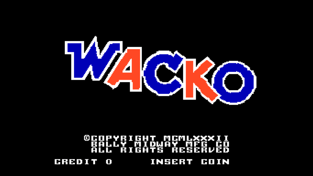 Wacko title screen