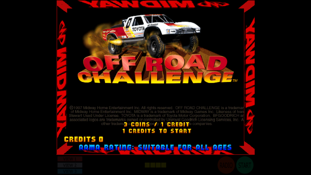 Off Road Challenge title screen