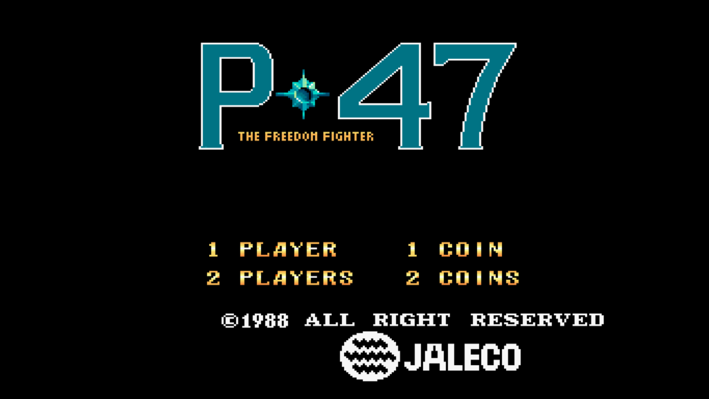 P-47 - The freedom Fighter title screen