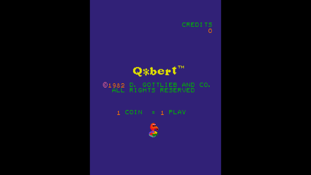 Q*Bert title screen