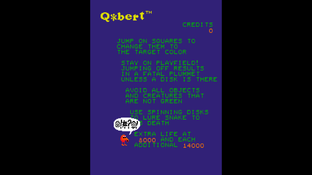 Mello Yello Q*Bert instructions