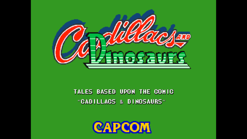 Cadillacs and Dinosaurs title screen