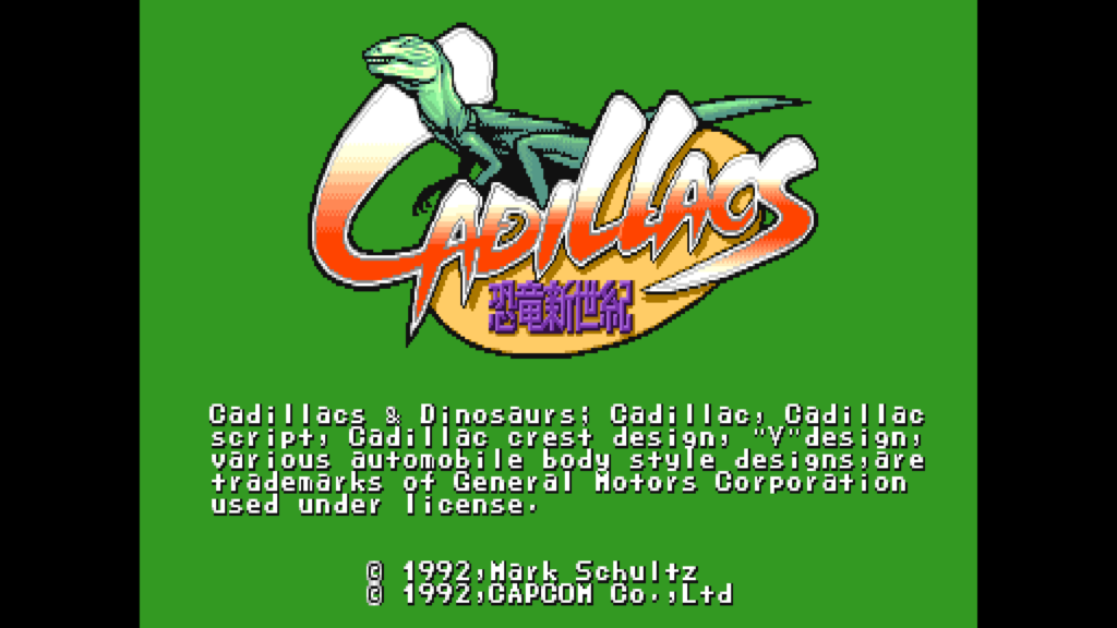 Cadillacs Kyouryuu Shin Seiki title screen