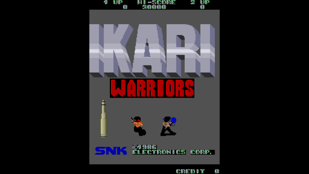 Ikari Warriors title screen