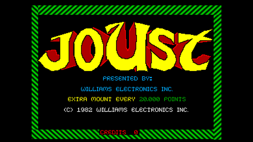 Joust title screen