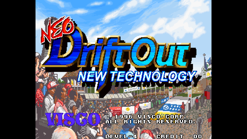 Neo Drift Out - New Technology title screen