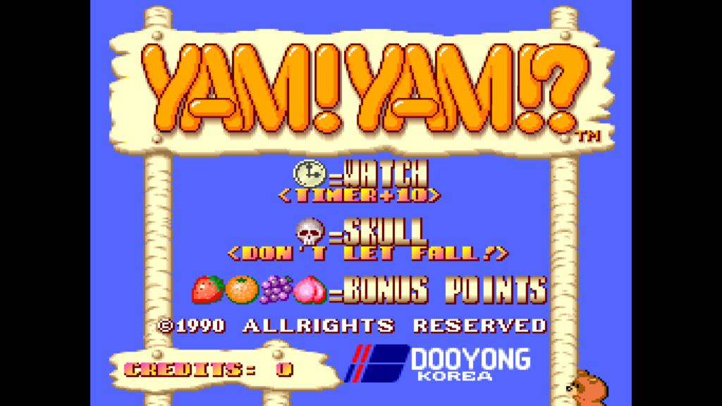 Yam! Yam!? title screen