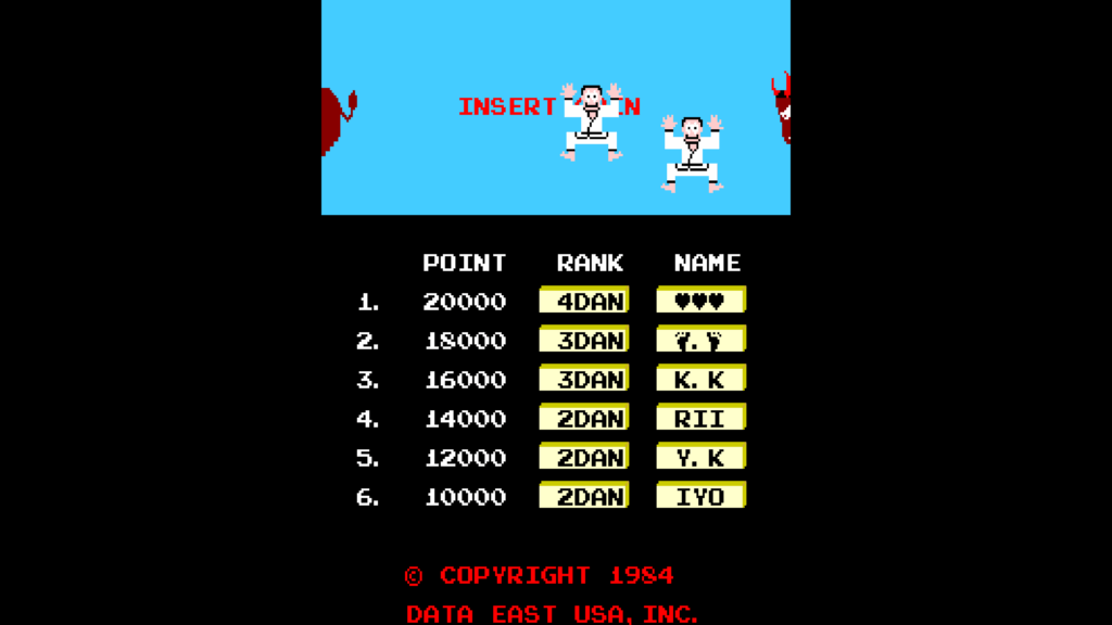 Karate Champ scores