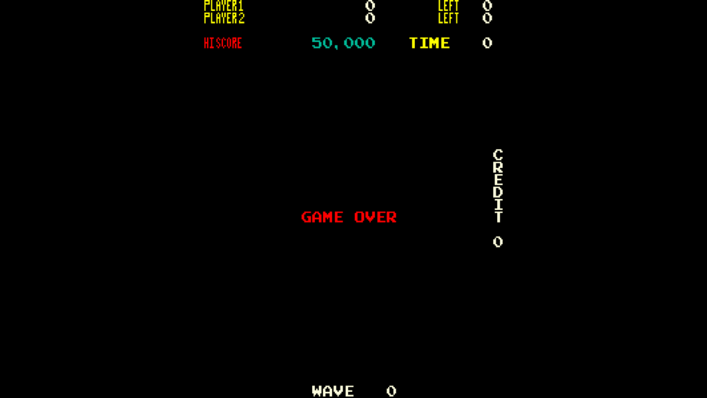 Nibbler Game over screen