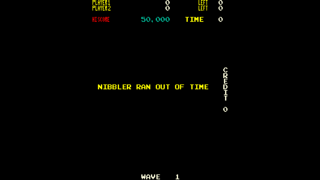 Nibbler game over